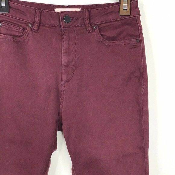 DL1961 Chrissy Trimtone Skinny Rouge Noir Jeans - Picture 7 of 12